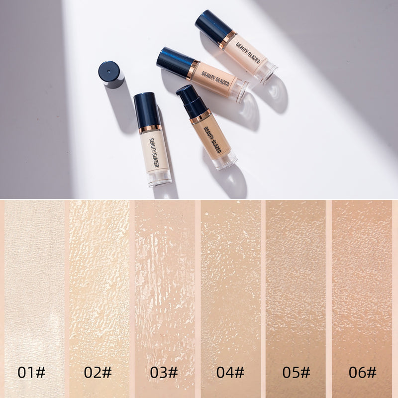 6ml Matte Liquid Foundation Cream Smooth Long Wear Oil-Control Face Foundation Full Coverage Concealer Waterproof Contour Makeup