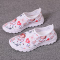 Rimocy Nurse Shoes Women Print Breathable Sneakers Woman Slip-on Light Non-slip Flats Ladies Soft Bottom Casual Sports Shoes