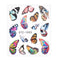 1Pcs Water Nail Decal and Sticker Flower Leaf Tree Green Simple Summer DIY Slider for Manicure Nail Art Watermark Manicure Decor