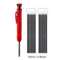 New Solid Carpenter Pencil Set Built-in Sharpener with 6 Refill Leads DeepHole Pencil Marking Tool Kit for Woodworking Architect