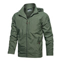 Men Outdoor Windproof Jacket Windbreaker Coat Hiking Rain Camping Fishing Tactical Male Clothing Breathable Jackets Plus Size
