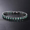 4mm Cubic Zirconia Green Tennis Bracelet Chain Bracelets For Women Men Gold Silver Color Hand Chain CZ Chain Homme Jewelry