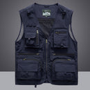 Summer Men Unloading Tactical Vest Coat Casual Men&