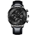 Brand Fashion Men&#39;s Sports Watches for Men Business Stainless Steel Quartz Wrist Watch Luxury Man Casual Leather Luminous Clock