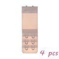 2 Hook Bra Extender For Women&#39;s Elastic Bra Extension Strap Hook Clip Expander Adjustable Belt Buckle Intimates 1/3/4 Pcs
