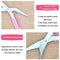 1 Pcs 3 Colors Eyebrow Trimmer Scissors with Comb Eyelash Hair Scissors Stainless Steel Eyebrow Razor Grooming Wenkbrauw Trimmer