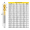 XCAN HSS Steel Screw Tap Titanium Coated Spiral Metric Thread Tap M2-M18 Machine Plug Tap HSS6542 Threading Tool Tap Drill Bit