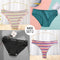FINETOO 3Pcs/Set Colorful Stripes Panties Women&