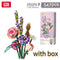 Fomantic Flower Bouquet Building Block Bricks Anime Figure Toys Friends Pricness Kit Set Gift for Girl Friend Simulation Rose