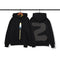 Graffiti Letter Foam Plus Velvet Sweatshirts Men and Women Harajuku Oversized Fleece Hoodie Hip Hop Stranger Things Hooded Hoody