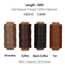 Leather Craft Sewing Kit Waxed Thread Hand Quilting Needles Sewing Awl for Beginner Leather Upholstery Repair, Stitching, Sewing