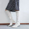 Taoffen Size 33-43 Women Genuine Leather Knee High Boots Pointed Toe Thin Heel Slip On Party Club Winter Ladies Footwear