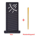 Woodworking Tools Carpentry Scribe Mark Line Gauge T-Type CrossOut Carpenter Angle Ruler Precision Measurement Manual Work Tools