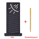 Woodworking Tools Carpentry Scribe Mark Line Gauge T-Type CrossOut Carpenter Angle Ruler Precision Measurement Manual Work Tools