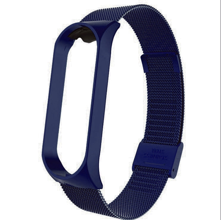 Strap For Xiaomi Mi Band 7 6 4 5 Wrist Metal Bracelet Screwless Stainless Steel for Mi Band 7 6 4 3 5 Strap Wristbands Pulseira