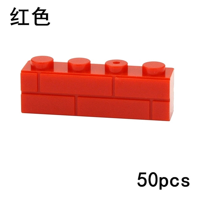 Thick Wall Figures Bricks Compatible 98283 15533 DIY 1x2 1x3 1x4 1+2 Dots Building Blocks Educational House Contruction Toys
