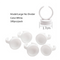 100pcs Disposable Ring Caps Microblading Tattoo Ink Cup For Permanent Pigment Holder Rings Accessories Makeup Tattoo Tools