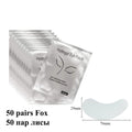 50/100pairs Eyelash Extension Paper Patches Grafted Eye Stickers 7 Color Eyelash Under Eye Pads Eye Paper Patches Tips Sticker