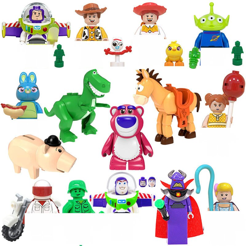 Disney 4cm Children Anime figure Building Blocks Kid Gift Toy Model Mini City Movies Characters Figurine Compatible With Lego