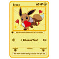 Newest Pokemon Vmax V GX EX Shiny Gold Metal Card PV French Game Tag Team Fighting Ordering Series Child Christmas Gift