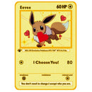 Newest Pokemon Vmax V GX EX Shiny Gold Metal Card PV French Game Tag Team Fighting Ordering Series Child Christmas Gift