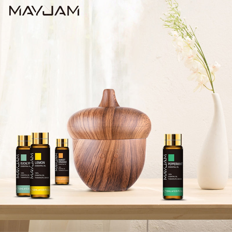 10ml Pure Plant Essential Oil For Humidifier Diffusers Mint Lavender Tea Tree Rose Vanilla Sandalwood Jasmine Pure Nature Oil