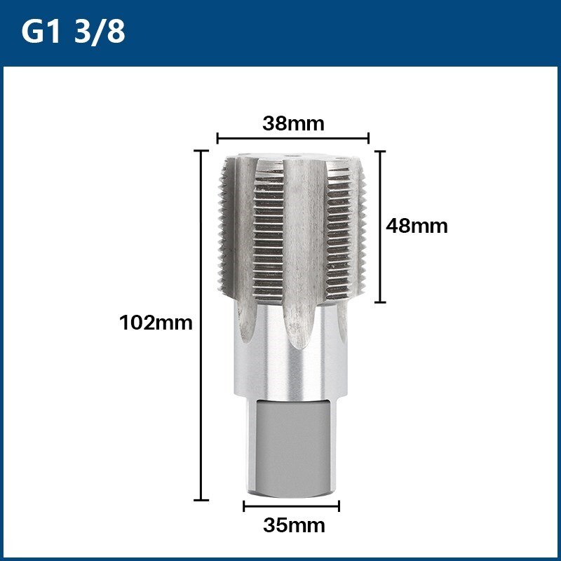XCAN HSS Pipe Tap 1/8 1/4 3/8 1/2 3/4 1&#39;&#39; Metal Screw Thread Tap Threading Tools Hand Tools