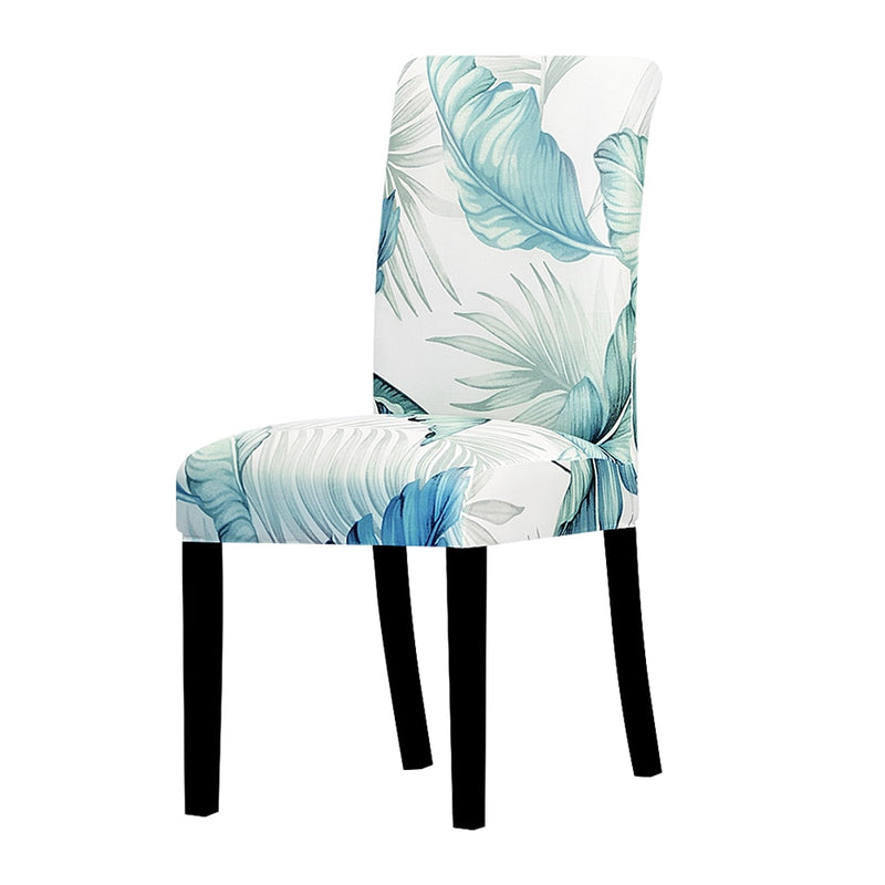 Spandex Chair Cover Stretch Home Dining Elastic Floral Print Chair Covers Multifunctional Spandex Elastic Cloth Universal Size