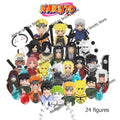 Naruto Sasuke Kakashi Akatsuki bricks Building Blocks Anime cartoon Mini Action Figures Heads Assembly Toys kids Christma Gifts