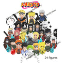 Naruto Sasuke Kakashi Akatsuki bricks Building Blocks Anime cartoon Mini Action Figures Heads Assembly Toys kids Christma Gifts