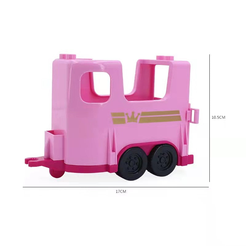 Big Building Blocks Accessories Compatible Large Bricks Children Kids Truck Car Bus City Traffic Series Assembly Educational Toy