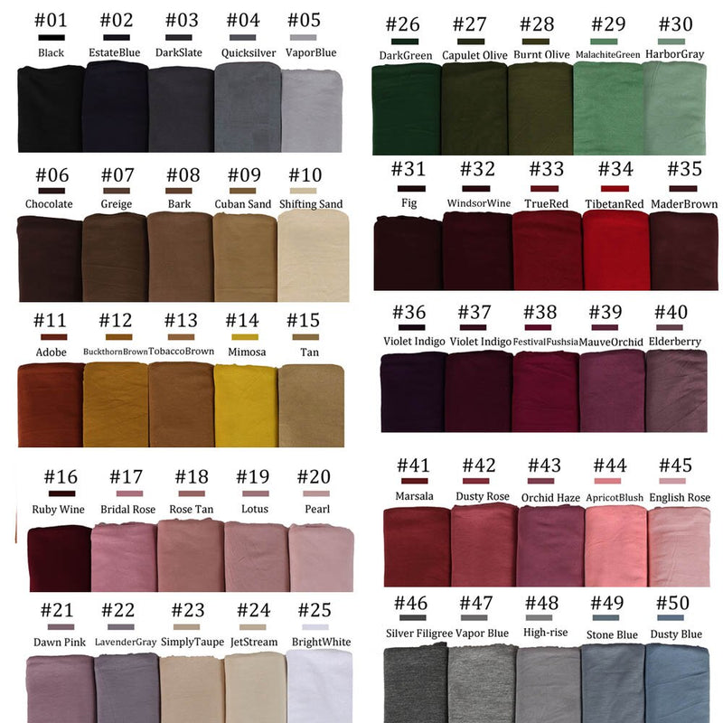 Muslim Women Stretchy Jersey Hijab Plain Cotton Jersey Hijabs  Islamic Soft Turban Head Wraps Headscarf 170X60cm
