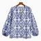 Embroidery Women Blouse Summer 2022 New Fashion Long Sleeve Female Smock Shirt Top Clothing Wears