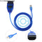 Blue VAG-COM 409.1 Vag Com 409Com Vag 409.1 Kkl OBD2 USB Diagnostic Cable Scanner Interface For VW Audi Seat Volkswagen