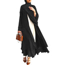Ramadan Open Chiffon Abaya Dubai Women Sash Marocain Kaftan Eid Hijab Long Robe Muslim Fashion Clothes Turkey Vestido De Mujer