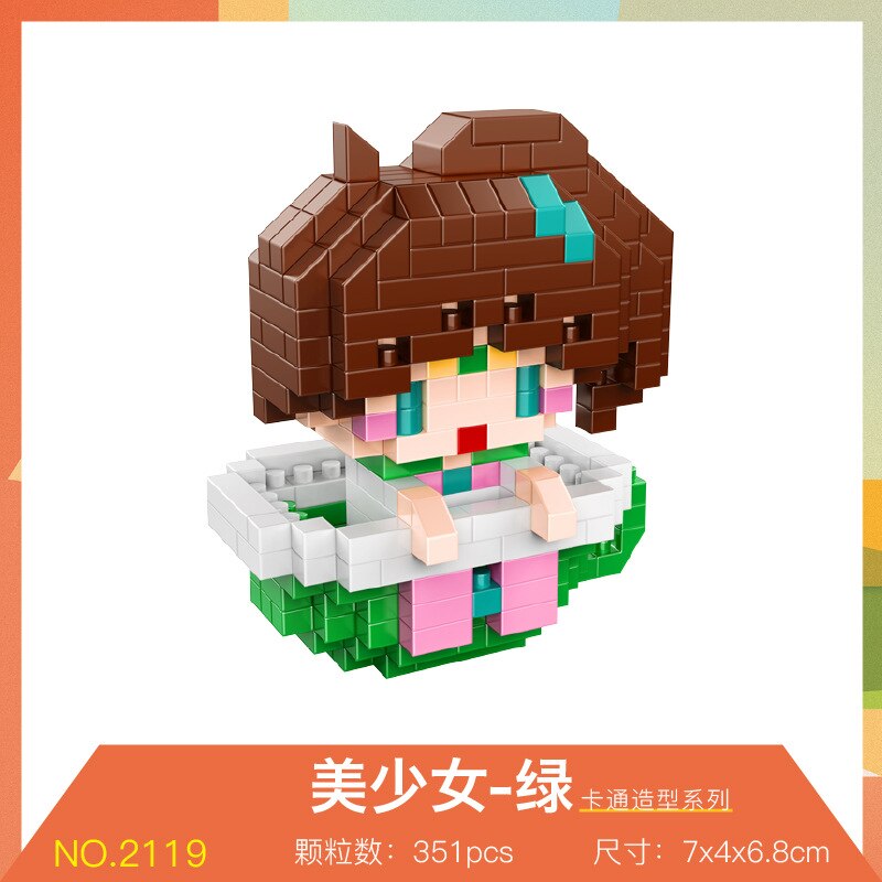 Disney DIY LinaBell assembly buildding blocks Goofy Pluto Anime Mini Action Figures Educational Toys kids Birthday Gifts
