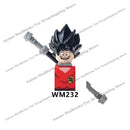 KT1007 KT1009 KT1011 KT1020 KF6142 Dragon Ball Z Goku Vegeta Trunks Kuririn Mini Action toy Figures Kids Assemble dolls Gifts