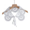Royal Style Cotton Fake Collar Shawl Wrap Hollow Out Floral Lace Ruffled Trim Necklace Pointed Triangle Lapel Blouse