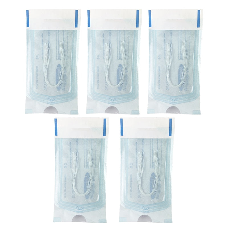 5Bags/60Pcs Protein Thread No Needle Gold Protein Line Absorbable Anti-wrinkle Face Filler Women Beauty Care Skin Collagen Based