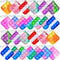 12/48 Pcs Mini Pop Push Fidget Toy Pack Keychain Fidget Toy Bulk Anti-Anxiety Stress Relief Hand Toys Set for Kids Adults Gifts