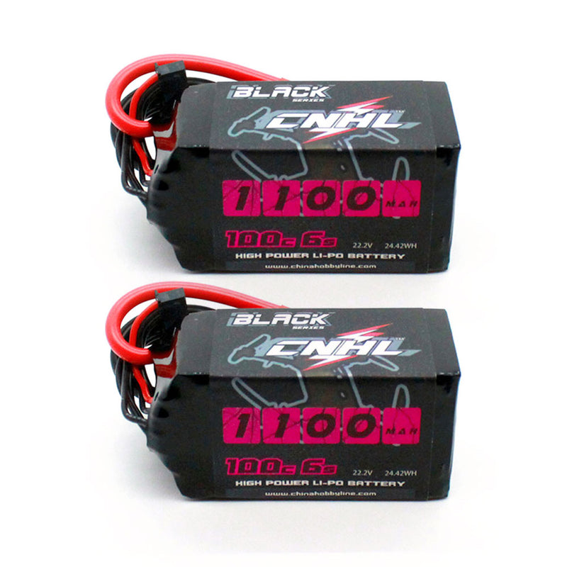 2PCS CNHL 4S 6S 14.8V 22.2V Lipo Battery 1100mAh 1300mAh 1500mAh 100C With XT60 For FPV Airplane Drone Quadcopter Helicopter