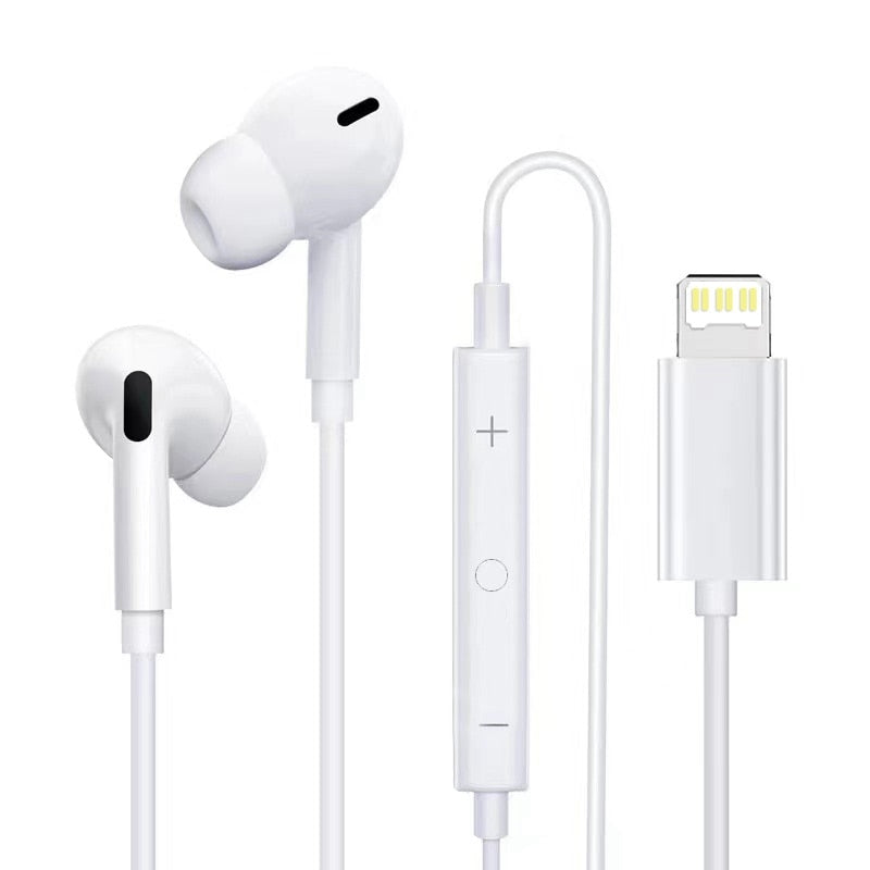 In Ear Headphones Wired for Iphone Lightning Earphones for Iphone 12 11 pro 8 7 Plus X XS MAX XR iPod Wired Earbuds with Mic