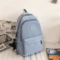 Women&#39;s Backpack Solid Color Female Multi-pocket Casual Woman Travel Bag High Quality Schoolbag for Teenage Girl Book Knapsack