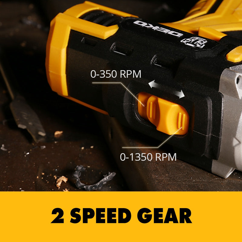 DEKO 20V MAX Cordless Drill Power Tools Wireless Drills Rechargeable Drill Set for Electric Screwdriver Battery Driller Tool