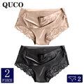 2pcs/lot QUCO Brand sexy Women Underwear High Quality Women Panties Seamless Underwear Solid  Lingerie underwear women