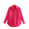 Zevity New Women Simply Candy Color Casual Slim Poplin Shirts Office Ladies Long Sleeve Blouse Roupas Chic Chemise Tops LS9405