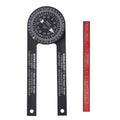 Woodworking Scale Mitre Saw Protractor Angle Level with Marking Pencil Carpenter Angle Finder Measuring Ruler Meter Gauge Tools