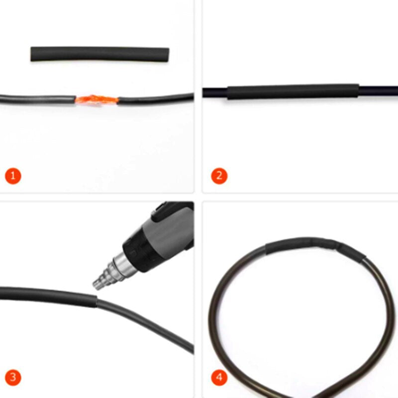 140/150 PCS Boxed 2:1 Times Shrink Electronic DIY Heat Shrink Tube Set Thermoresistant Tube Wire Connection Insulated Polyolefin