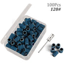 100pcs 80''/120''/180" Nail Art Sanding Bands Gel Polish Remover Tool Accessory for Electric Nail Machine Nail Drill Bits