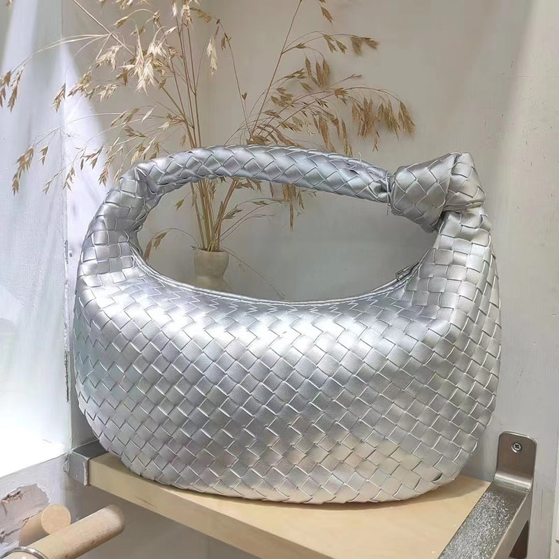 2022 Fashion woven bag luxury designer handbag brand women tote bag lady shoulder bags PU spring bags leather casual handbag